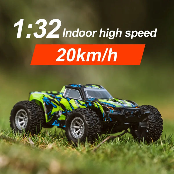 Mini camion RC 1:32 tout-terrain vert camouflage - VortexRacing